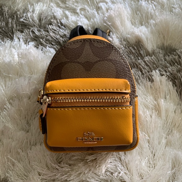 coach backpack coin case